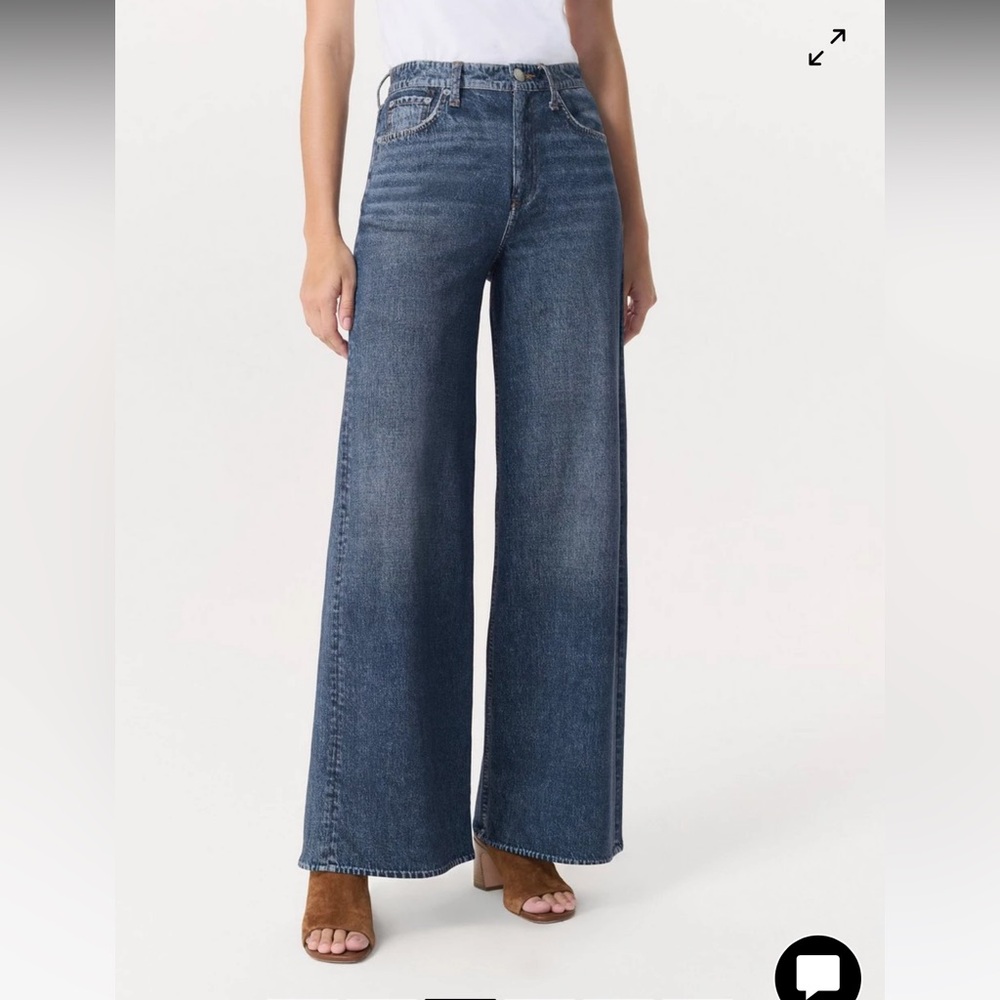 Rag & bone Miramar Sofie High Waist Wide Leg Terry Sweatpant Jeans